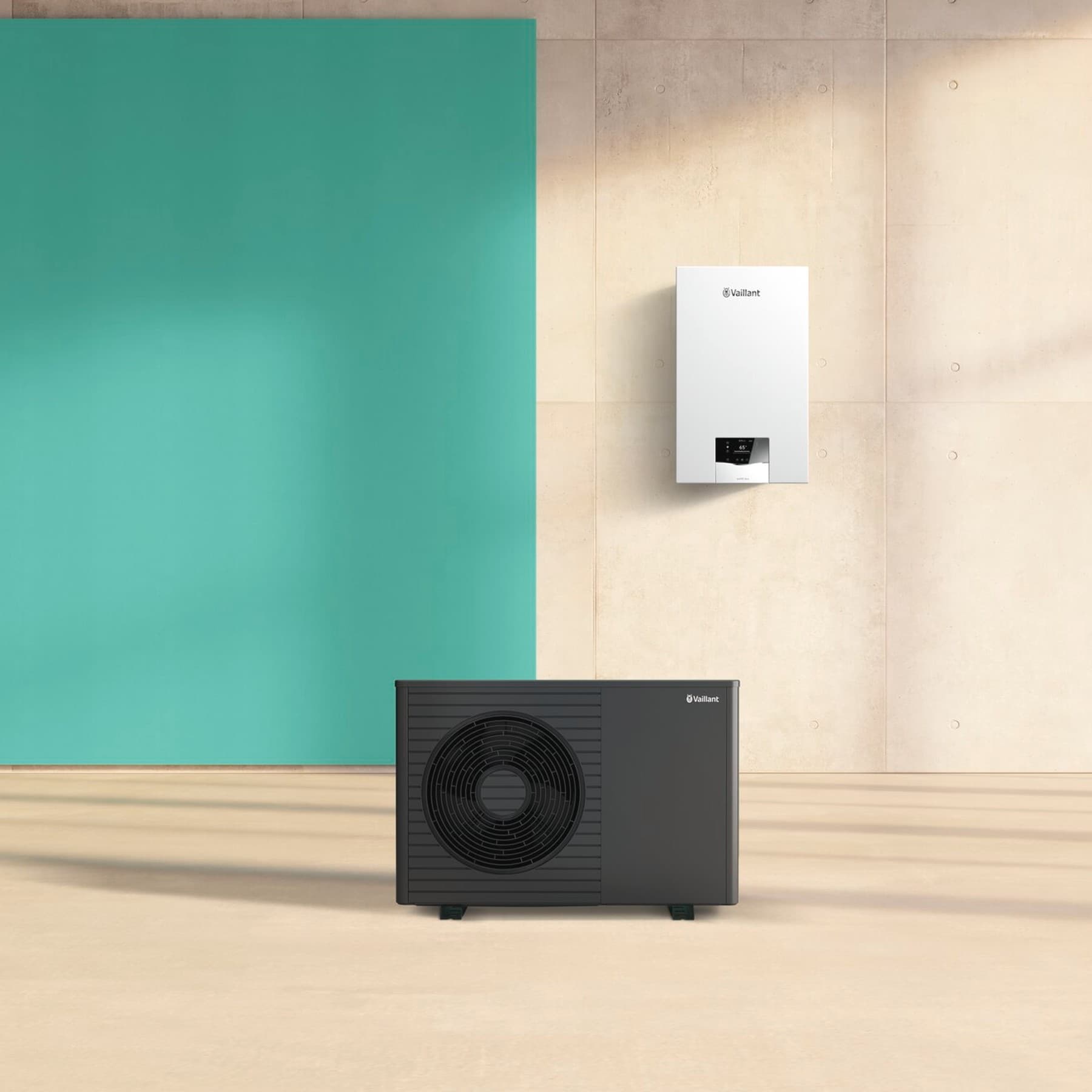 Hibridni sistem sa toplotnom pumpom aroTHERM plus i plinskim kondenzacijskim kotlom ecoTEC plus