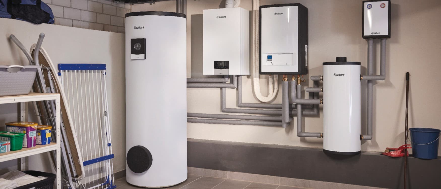 Vaillant hibridni sistem sa plinskim grijanjem i skladištenjem toplote.