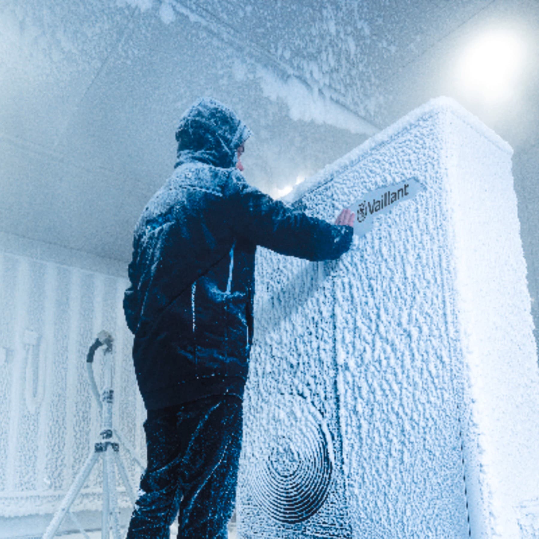 Toplotna pumpa se testira u ekstremno hladnim uslovima.
